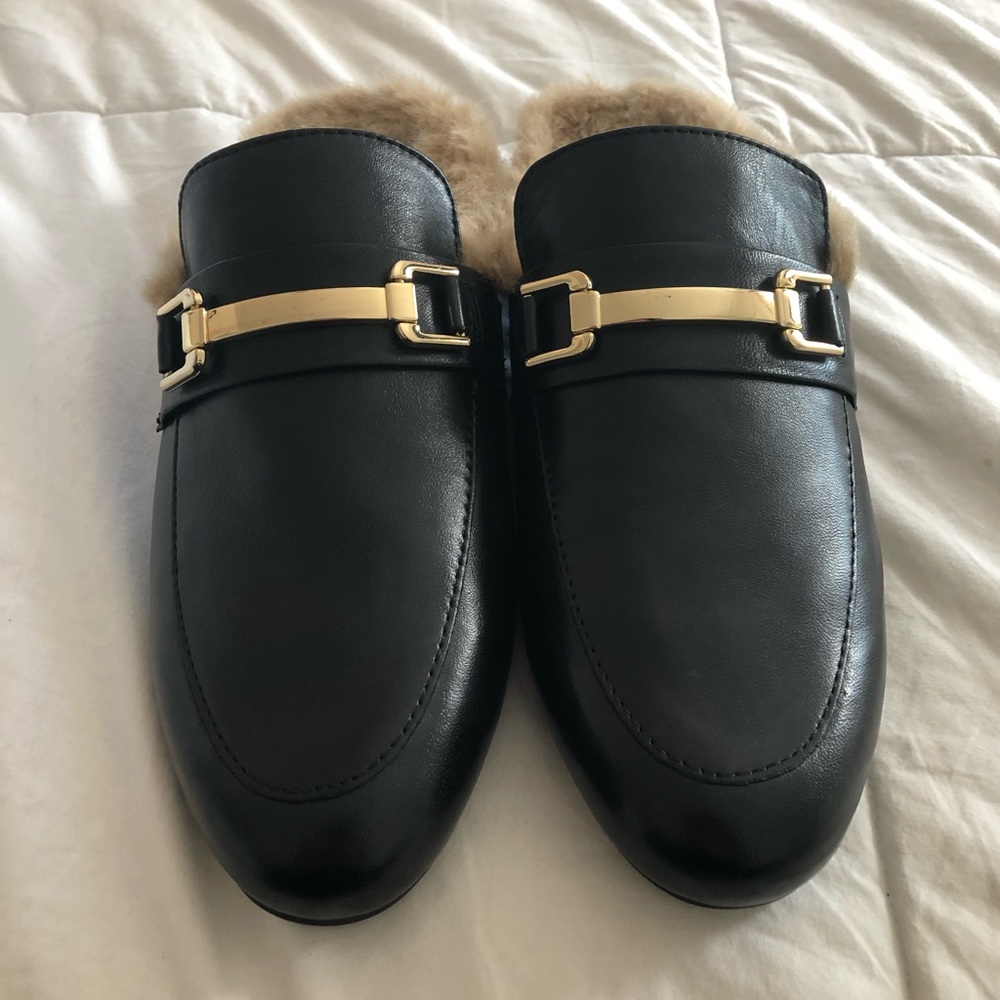 Steve Madden Fur Mules